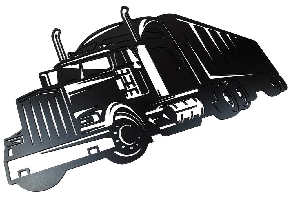 Veselá Stena Drevená nástenná dekorácia Čierny kamión