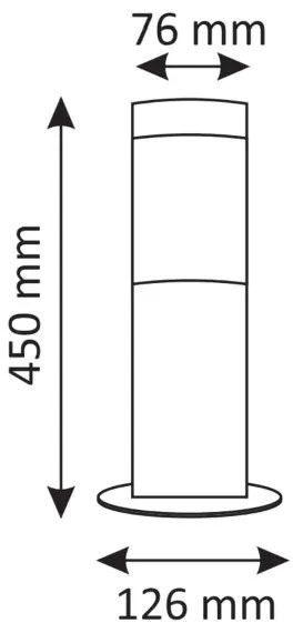 LED Vonkajšia lampa LIVIA 1xE27/7W/230V 4000K IP44