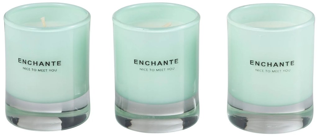 3ks kvetinová vonná sviečka v skle Mixed Bouquet - Ø 6*7 /3*10h