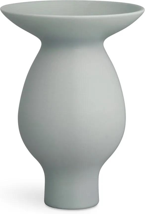 Modro-sivá keramická váza Kähler Design Kontur, výška 25 cm