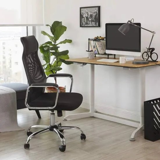 Kancelárska ergonomická stolička, čierna