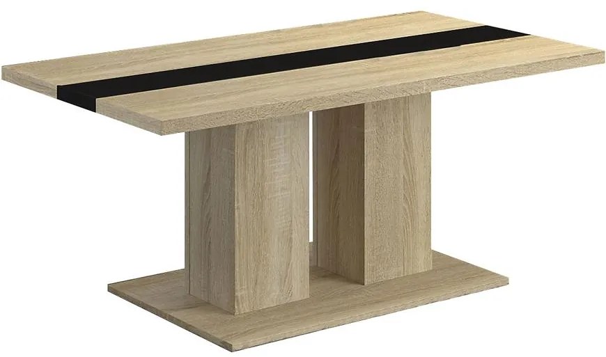 Konferenčný stolík Boston Sonoma/čierna