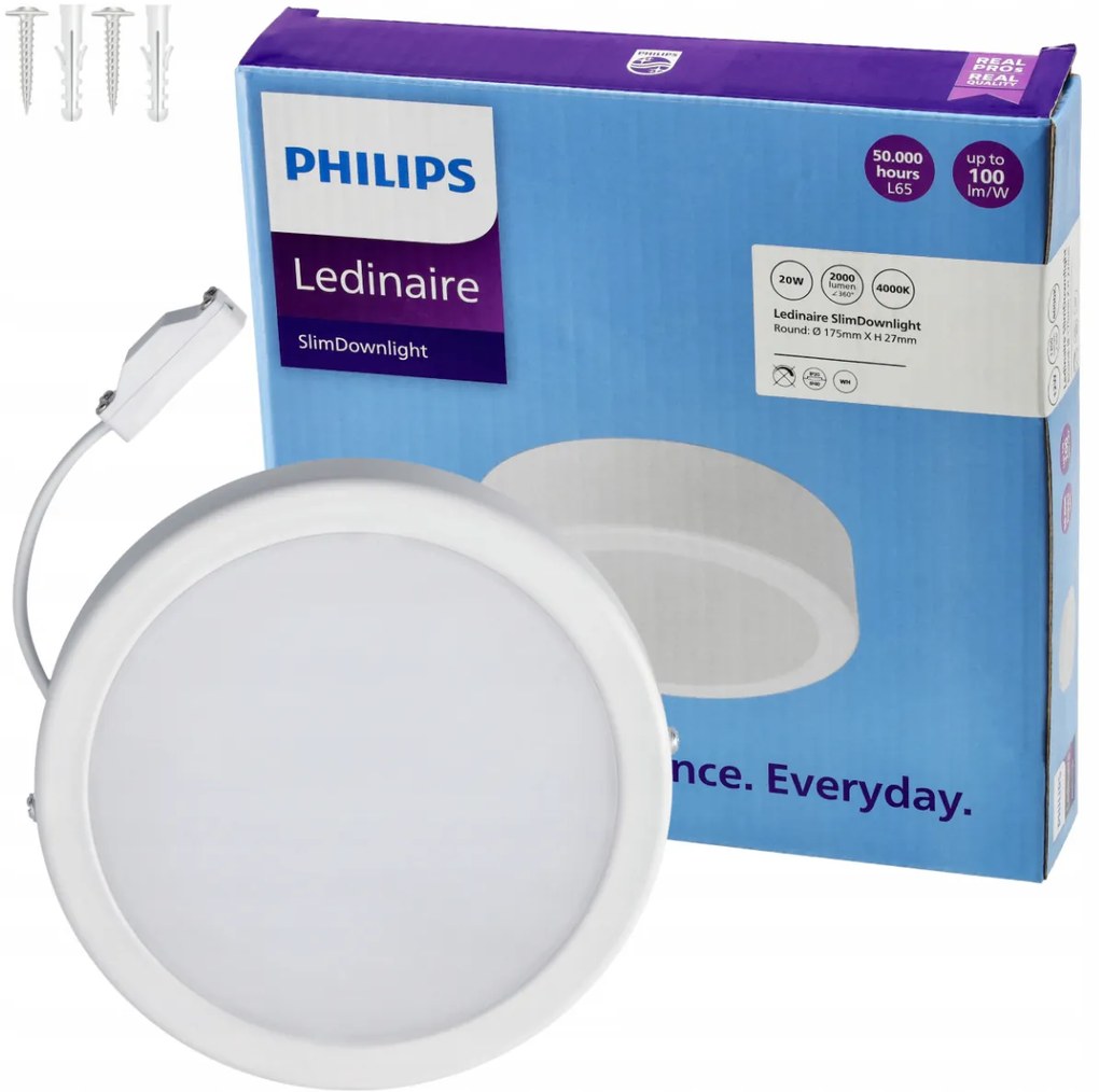 PHILIPS LED okrúhle prisadené svietidlo 19W - 2000lm - 4000K - biele