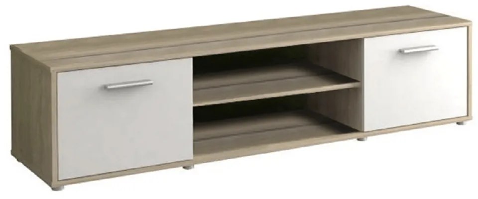 TV stolík, dub sonoma/biela, ZUNO NEW 01