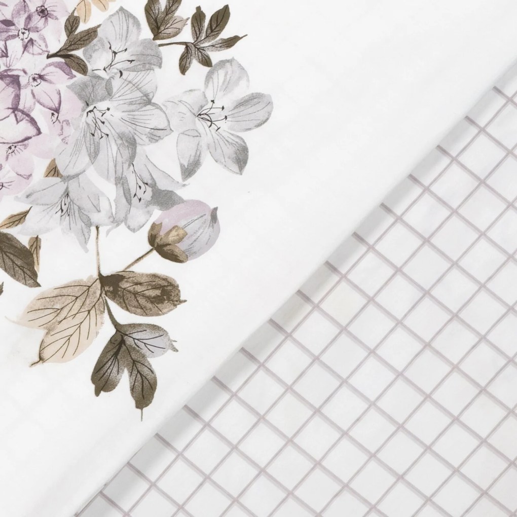 SATÉNOVÉ OBLIEČKY ELLA16 160X200 CM, 2 KS 70X80 CM KVETY