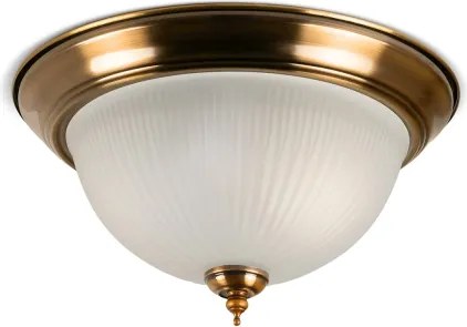 Brilagi - Stropné svietidlo FRESCO 2xE27/40W/230V pr. 28 cm mosadz