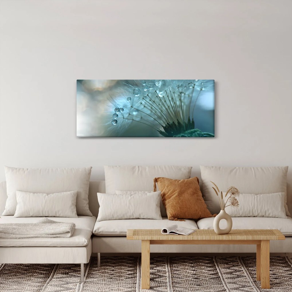 Obraz - Púpava - petrolej (120x50 cm)