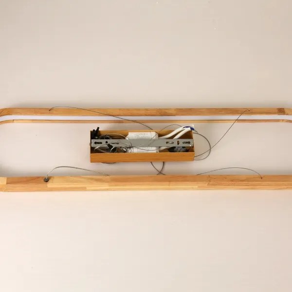 Brilagi - LED závesný luster na lankách UMEA WOOD LED/40W/230V 90x22 cm drevo