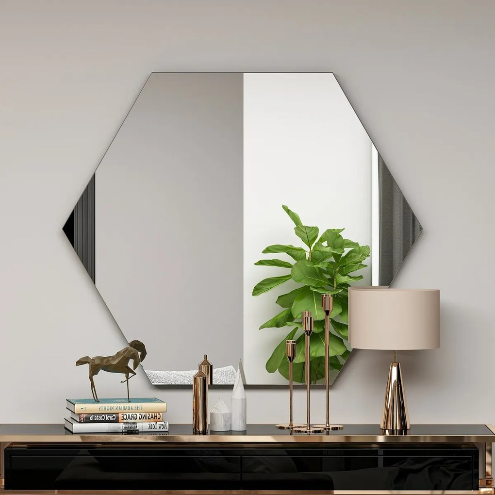 Zrkadlo Zeo Black 60 x 70 cm