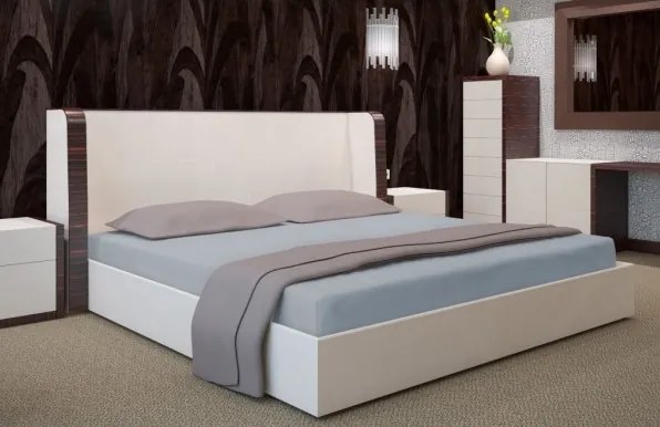 Sivá posteľná plachta Šírka: 200 cm | Dĺžka: 220 cm