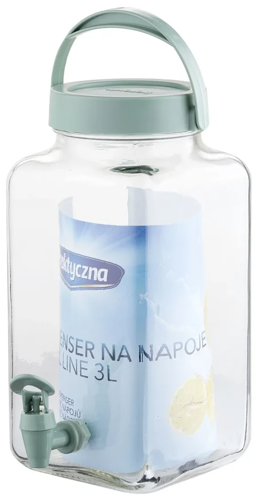 Nápojová fľaša s kohútikom Pear Line, 3 l