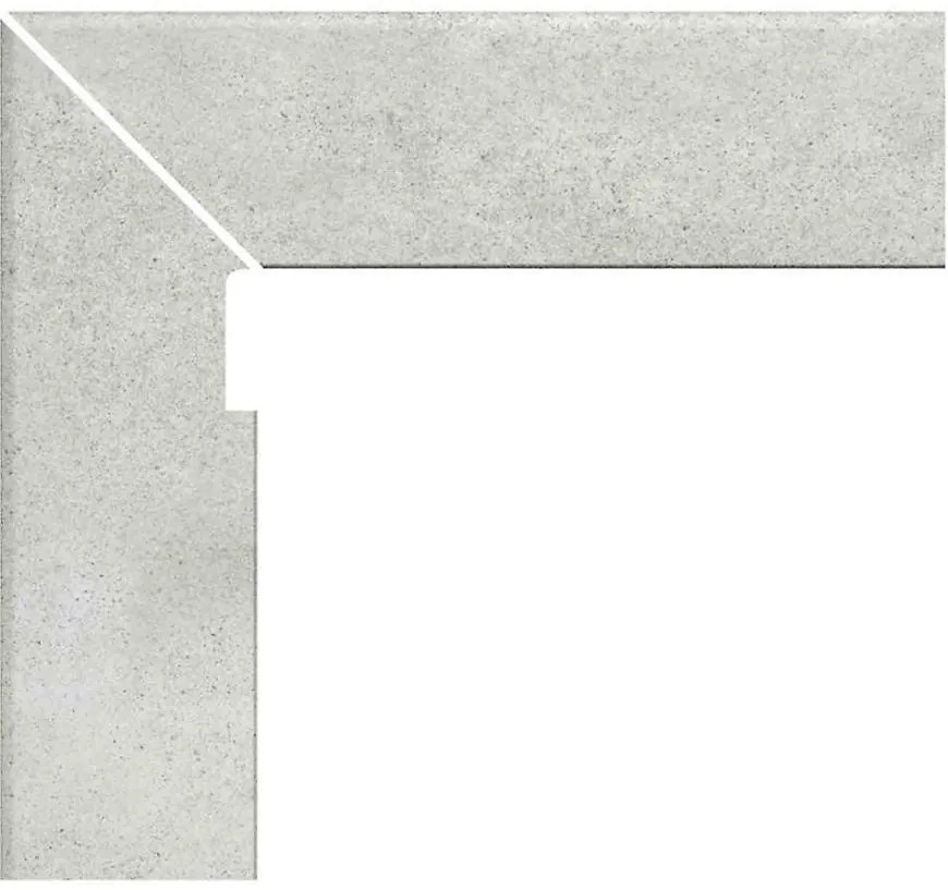Sokel schodiskový Zanquin  Recto Urban Gris ľavý 27/39