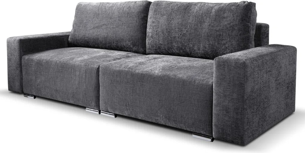 Rozkladacia pohovka Anafi, tmavo šedá látka