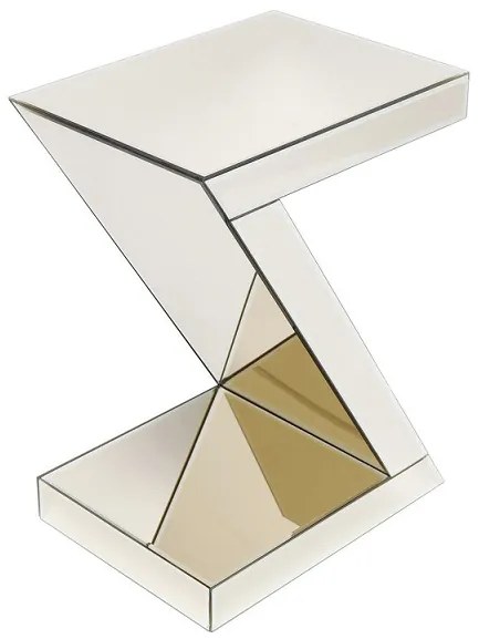 Luxury príručný stolík béžový 45x33 cm