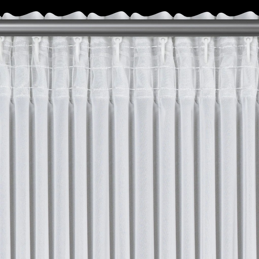 ZÁCLONA NA PÁSKE LUISA 400X160 CM BIELA