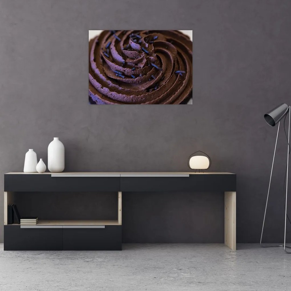 Obraz - Čokoládový Cupcake (70x50 cm)