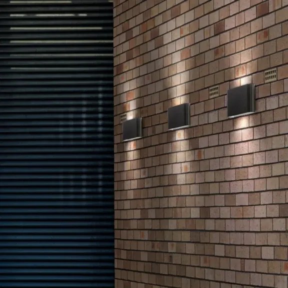 LED vonkajšie nástenné osvetlenie Cremona M čierne