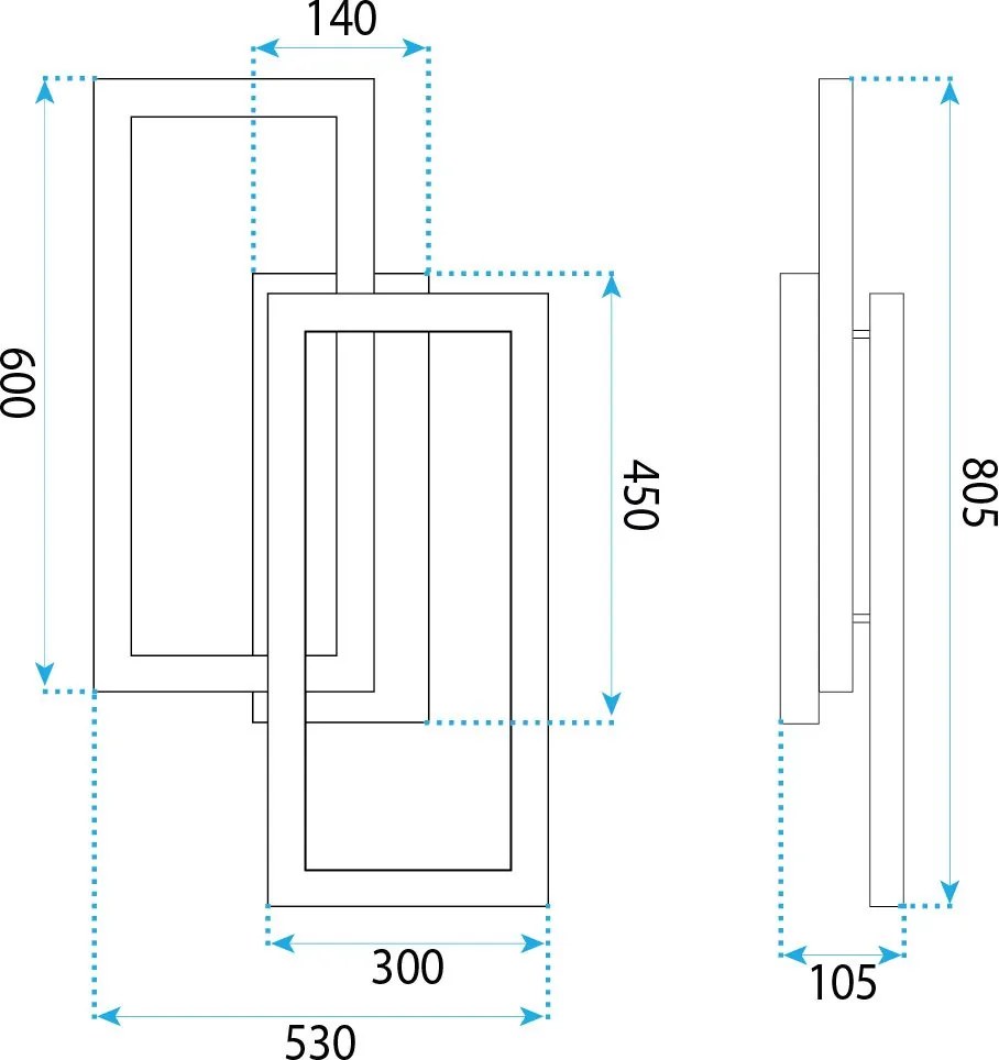 Toolight Toolight, LED stropné svietidlo, 80cm, 50W, 4000K, 4000lm, SWE060-C, zlatá matná, OSW-20160