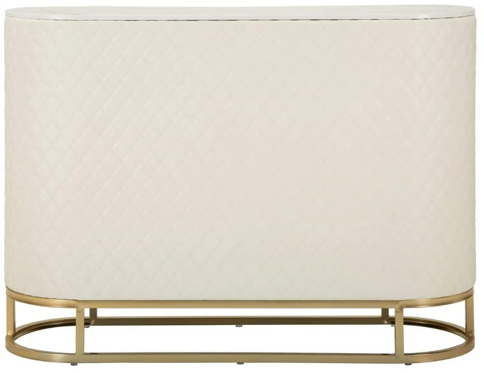 Dizajnová komoda Pembroke 120 cm biela