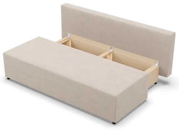 Dvojmiestna pohovka FERMO Kronos rozkladacia, krémová