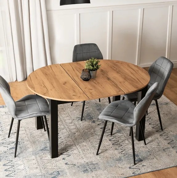 Rozkladací stôl RAMON 103–223 cm Dub Craft / Čierna