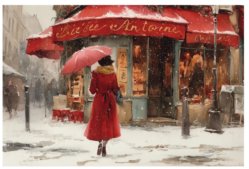 Obraz vianočná prechádzka mestom