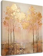 Štrukturovaný obraz Zlatý pokoj nad hladinou - PREMIUM ART | rôzne rozmery