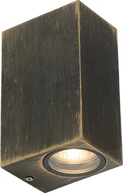 Moderná nástenná lampa staroružová 2-žiarovková IP44 - Baleno