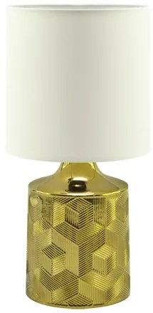 STRÜHM Moderná stolná lampa LINDA E14 GOLD/WHITE 3786