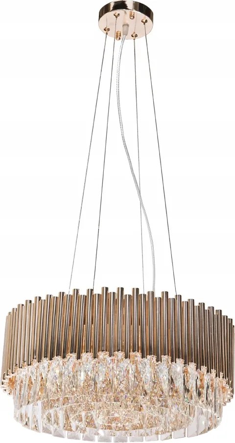 Závesná krištáľová lampa Gold Stic 60181/13