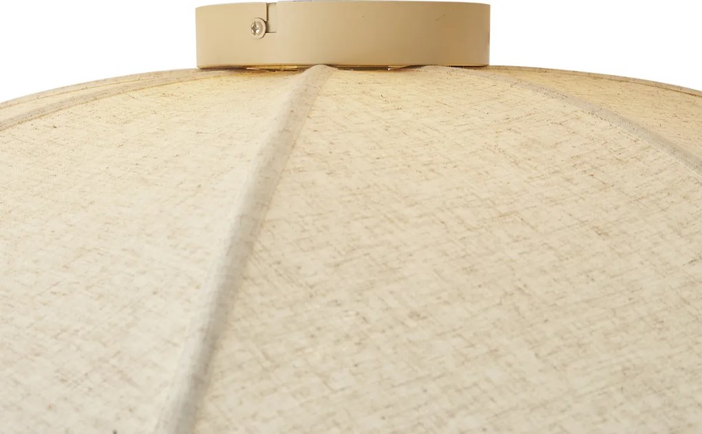 Japandi stropné svietidlo béžová látka 70cm - Haru