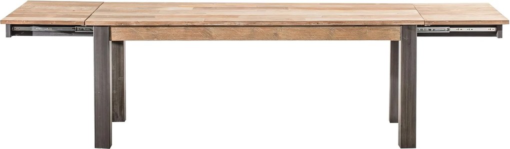 Rozkladací stôl Berton 200/300 x 100 x 76 black&natural