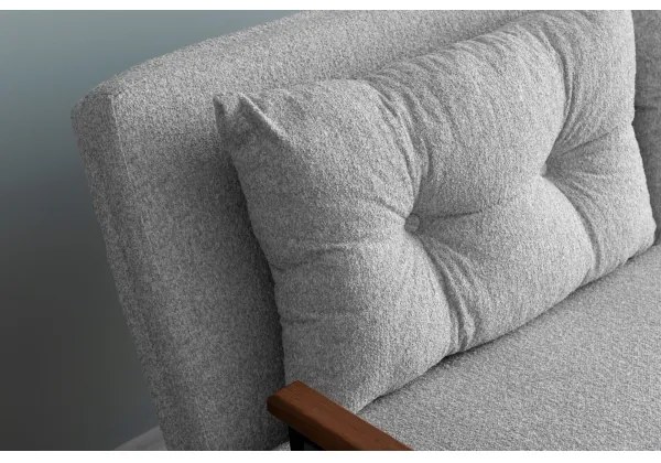 Rozkladacia dvojmiestná pohovka QIRA, sivá