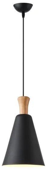 Luster na lanku 1xE27/15W/230V čierna pr. 20 cm