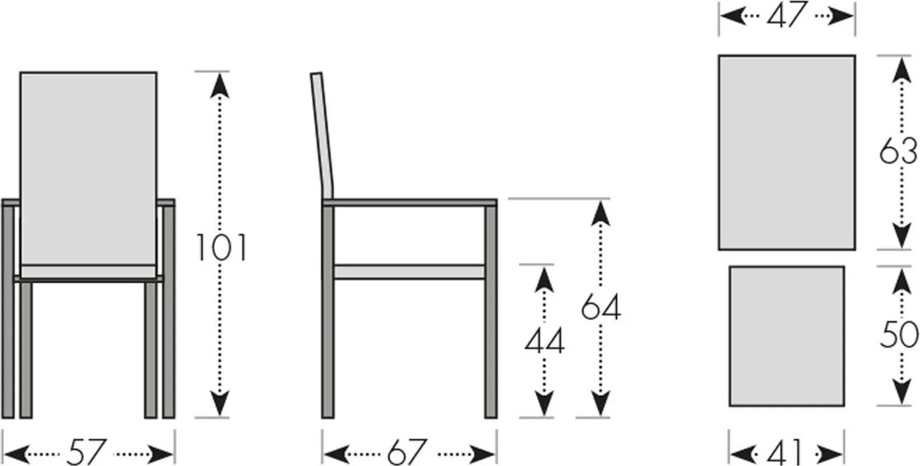 Doppler EXPERT WOOD antracit, stohovateľné kreslo