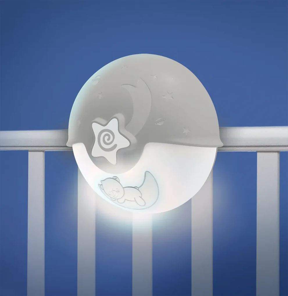 Nočná lampička s projekciou ecru