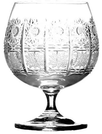 Bohemia Crystal Brúsené poháre na brandy a koňak Laura 12116/57001/250