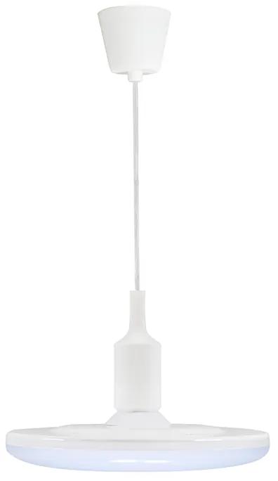 PLX HOUSTON LED závesné svetlo, 1xE27, 10W, teplá biela, biela