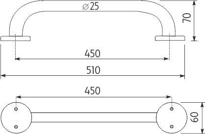 Nimco Madlo 450x25 mm - BM 7335-18