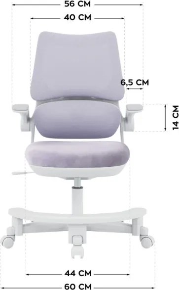 Detská otočná stolička Mark Adler Junior 5.7 Purple