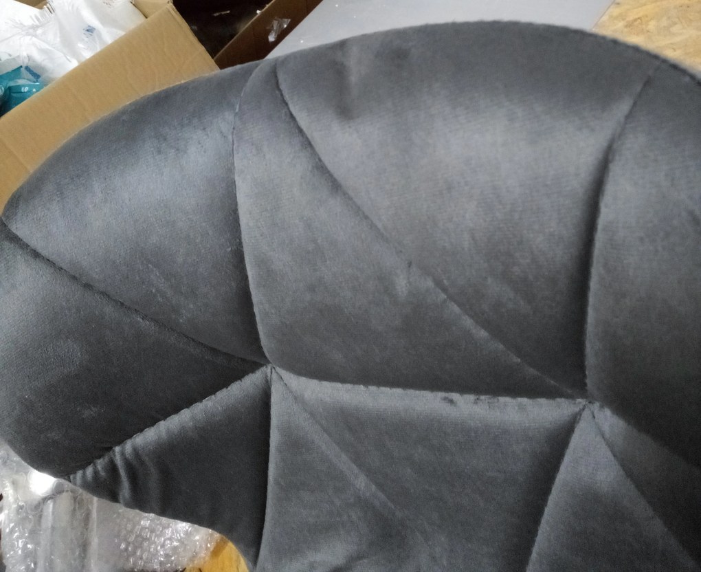 AKCIA Sivé kancelárske kreslo AVOLA VELVET II. akosť