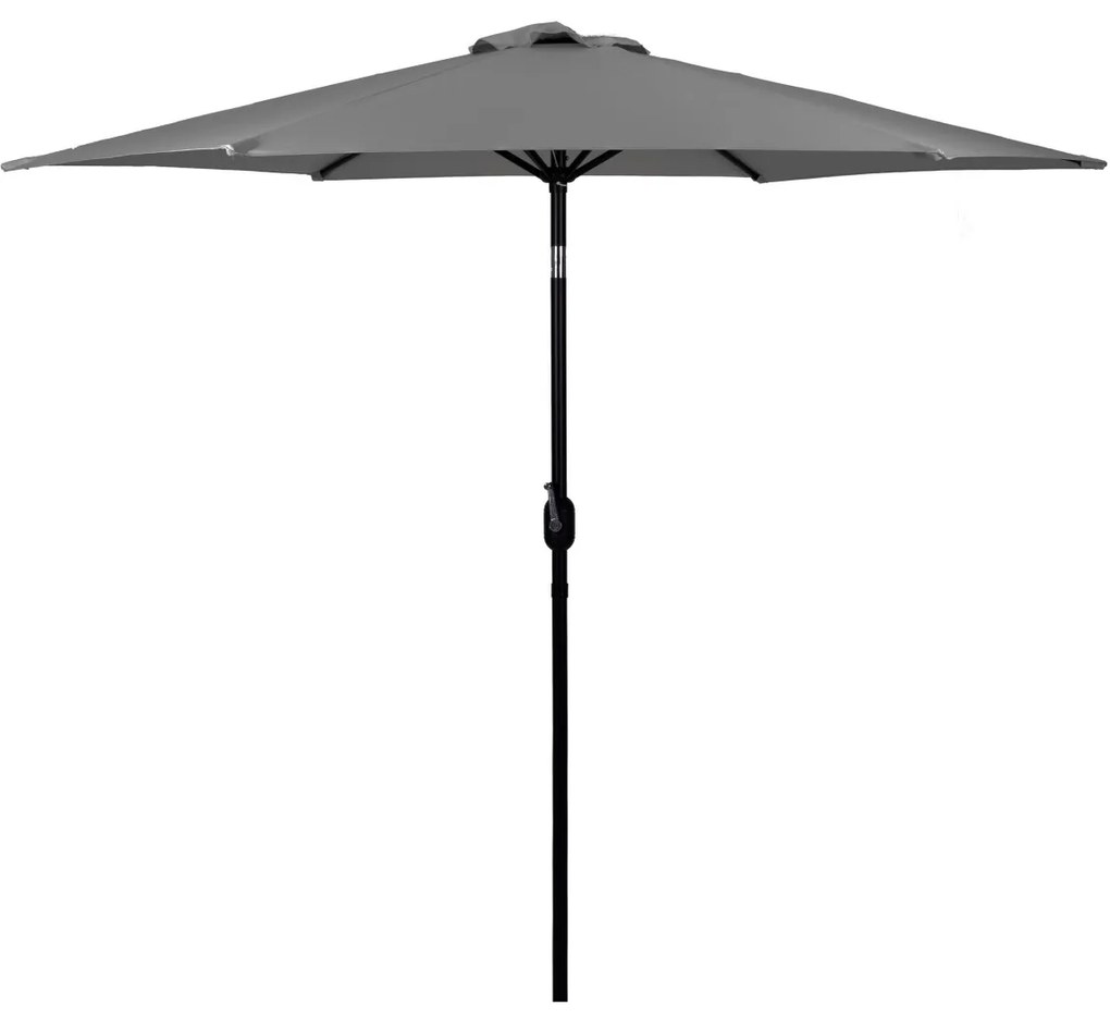 Záhradný slnečník Alissa 270 cm sivý