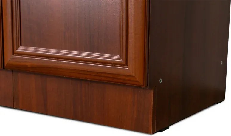 Kuchynská linka Sycilia 180, orech miláno/vulkanická čierna