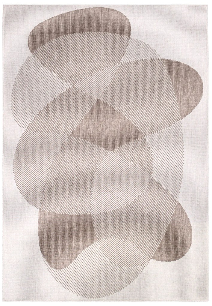 Dekorstudio Obojstranný koberec na terasu DuoRug 5835 - béžový Rozmer koberca: 80x150cm