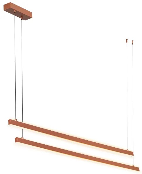 Argon 8837 - LED Luster na lanku MIAMI LED/74W/230V 3000K hnedá