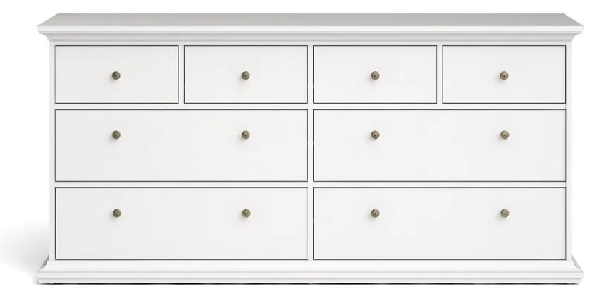 Biela nízka komoda 183x87 cm Paris – Tvilum