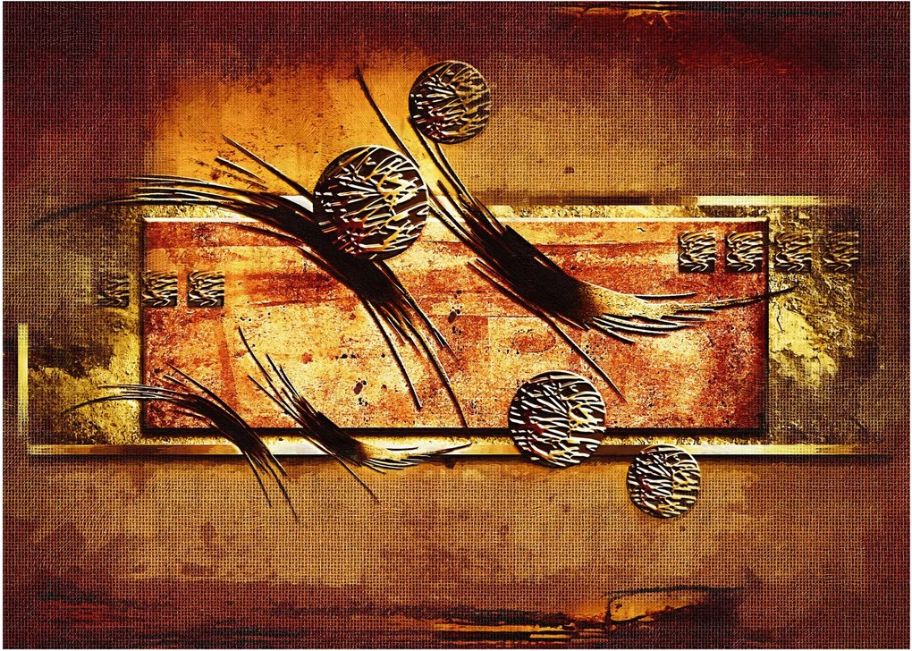 Sklenený obraz abstrakcie (70x50 cm)