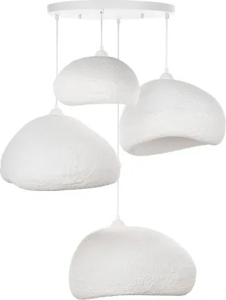 Brilagi - Závesné svietidlo WABI SABI na lanku 4xE27/40W/230V pr. 95 cm biela