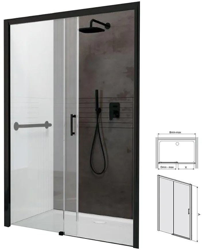 Sprchové dvere D2L/Freezone-160-S CYW0