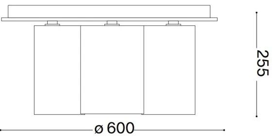 Ideal Lux - Stropné svietidlo DAISY 6xE27/52W/230V pr. 60 cm zlatá/biela